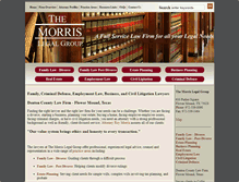 Tablet Screenshot of morris-law.com